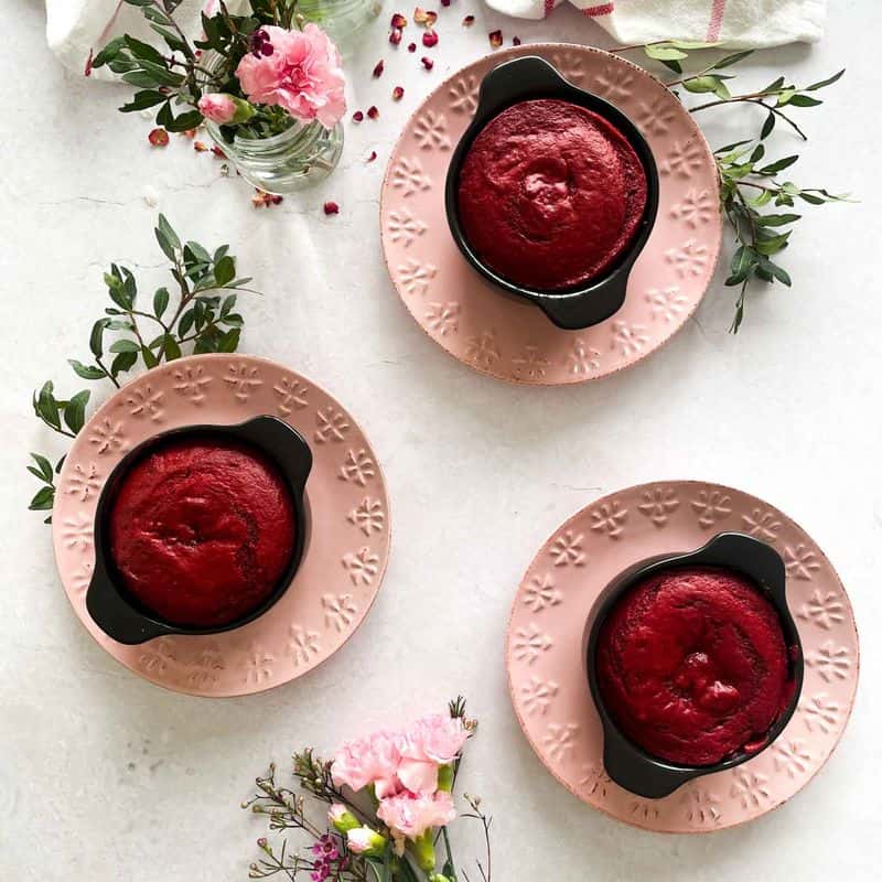 Red Velvet Lava Cakes