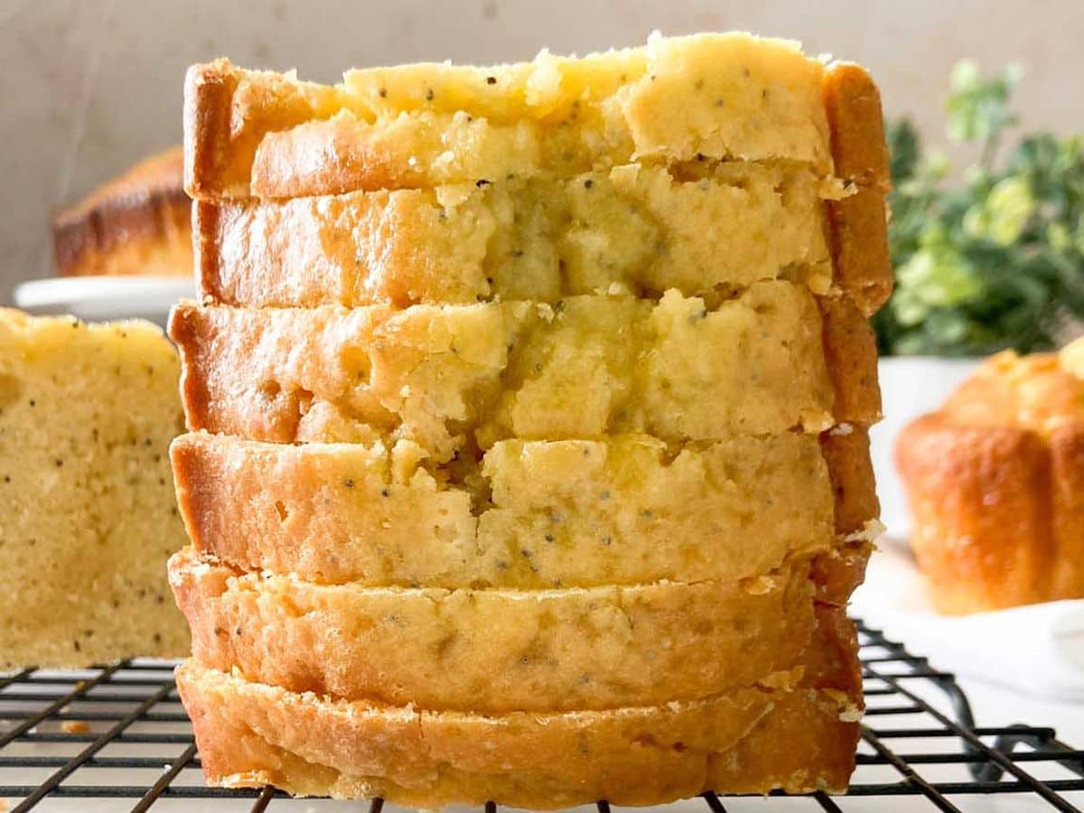 Almond Poppyseed Bread (with Orange Glaze)