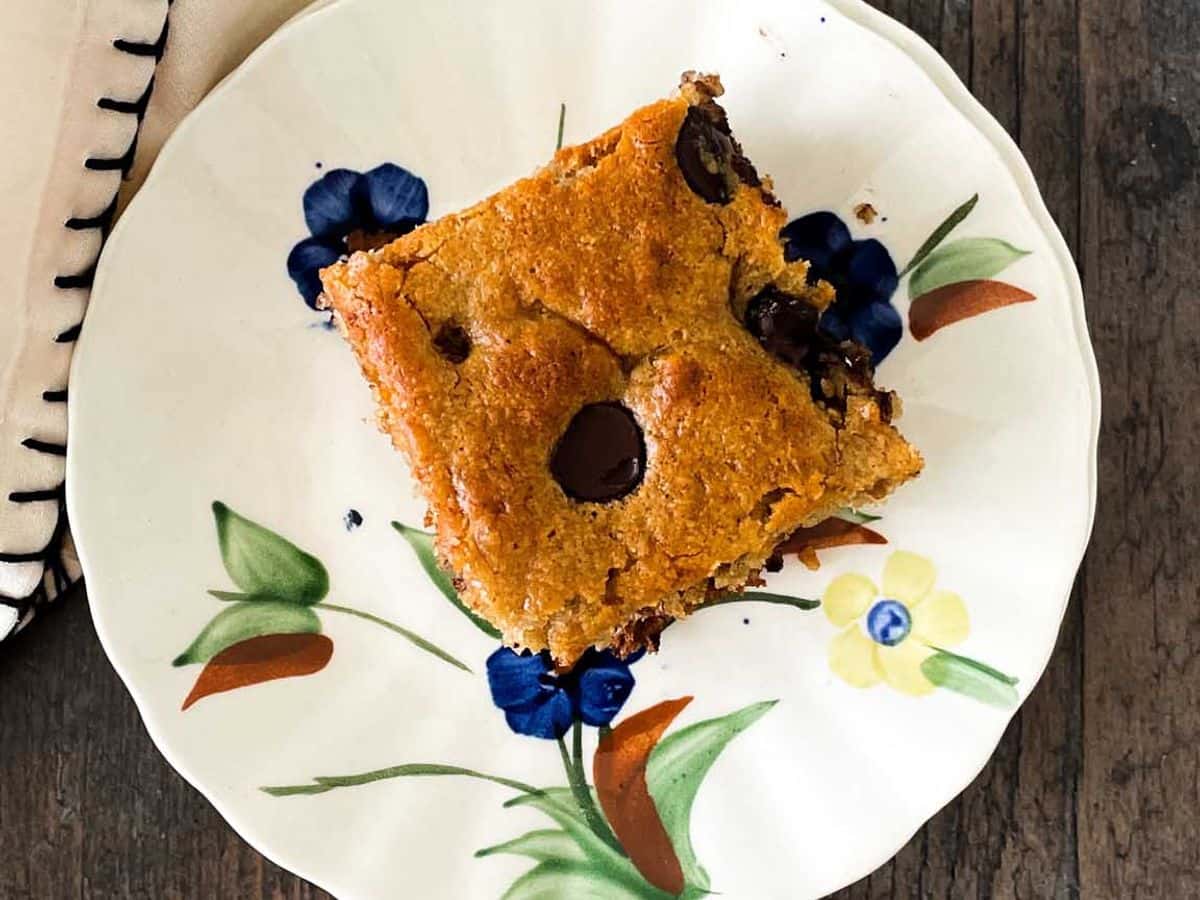 piece of greek yogurt banana bread on a plate