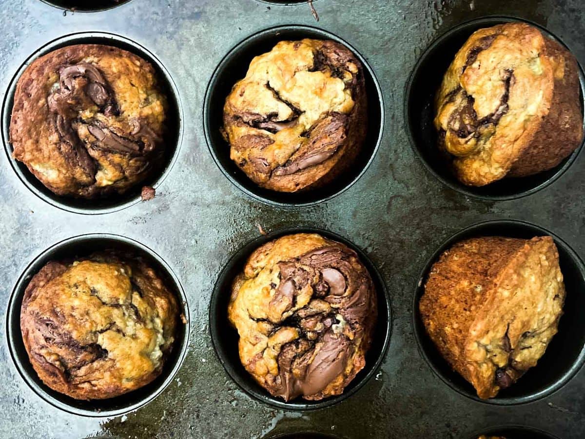 Banana Nutella Muffins