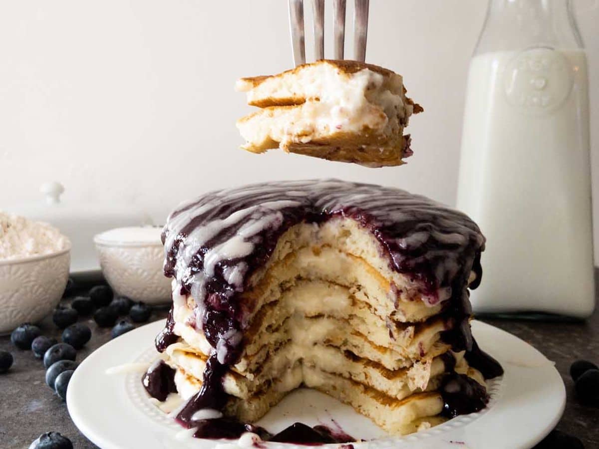 Blueberry Danish Pancakes