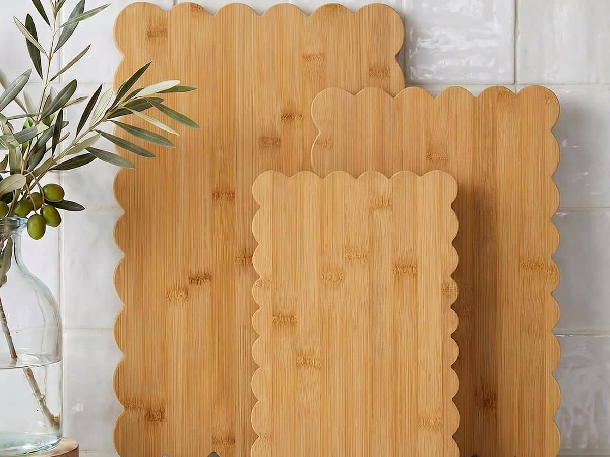 Scalloped Bamboo Serving Boards — shop on Amazon