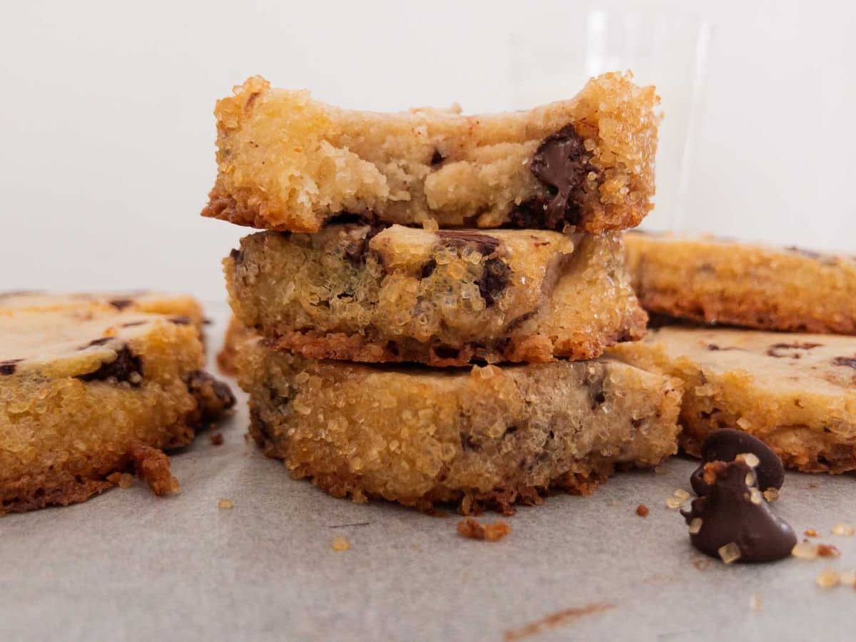 Chocolate Chip Shortbread Cookies