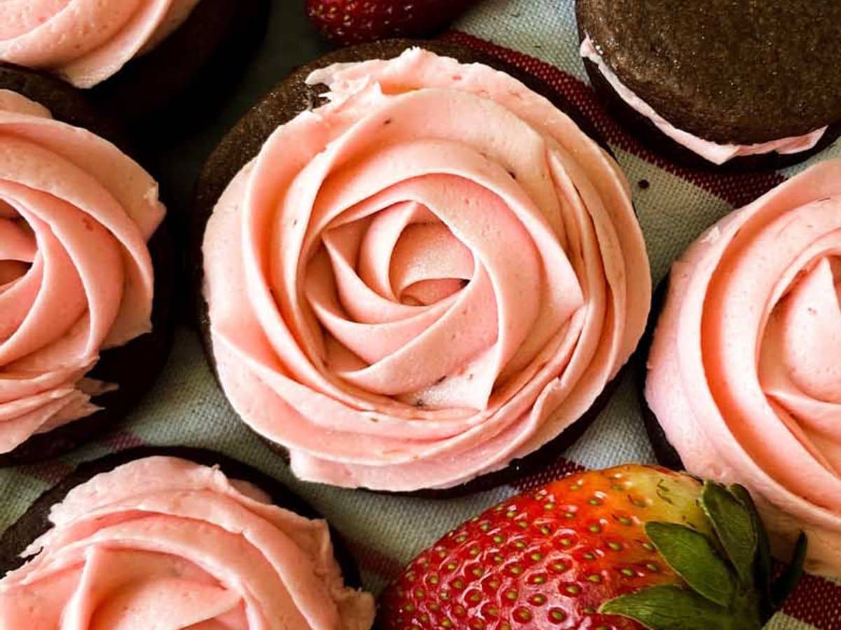 Chocolate Strawberry Sugar Cookies