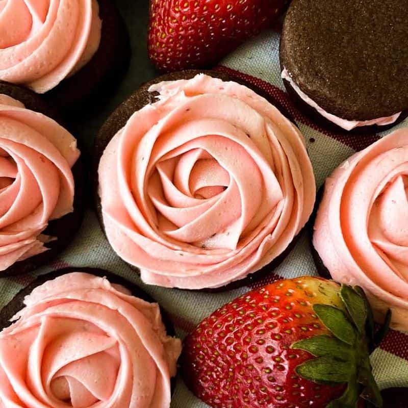 Chocolate Strawberry Sugar Cookies