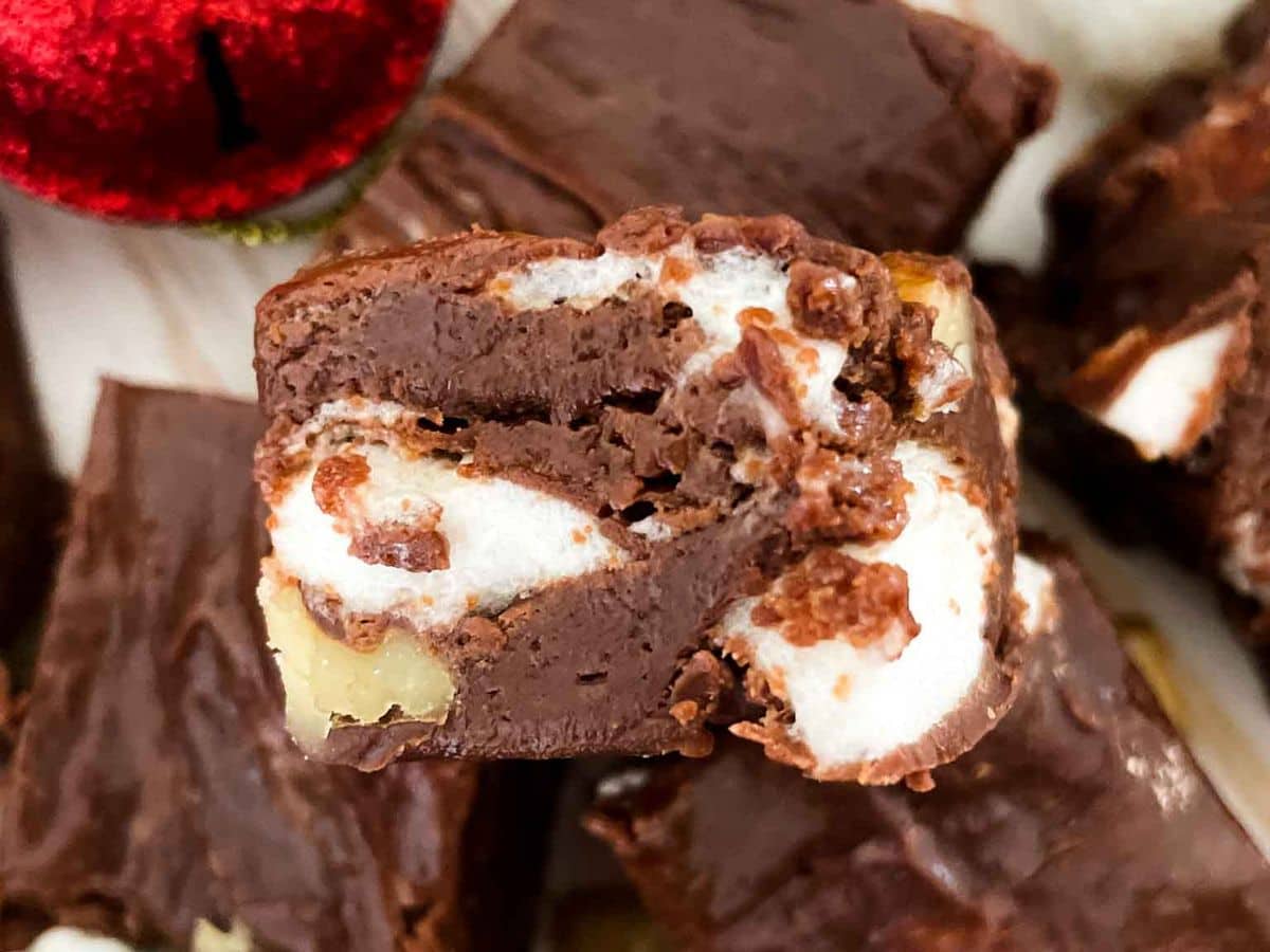 Easy Rocky Road Fudge