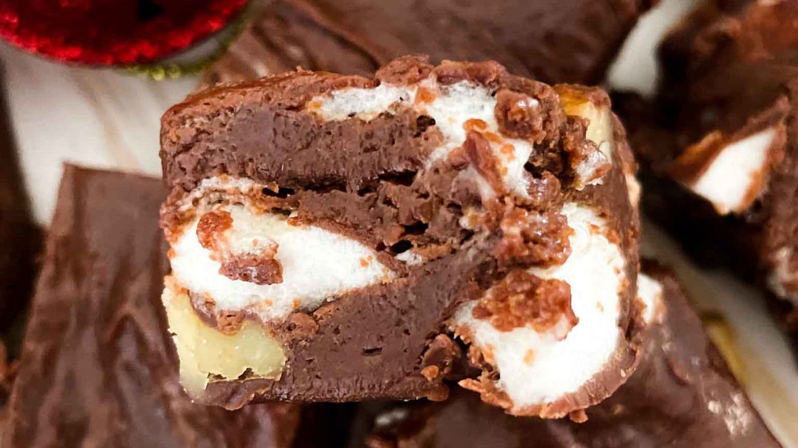 Easy Rocky Road Fudge