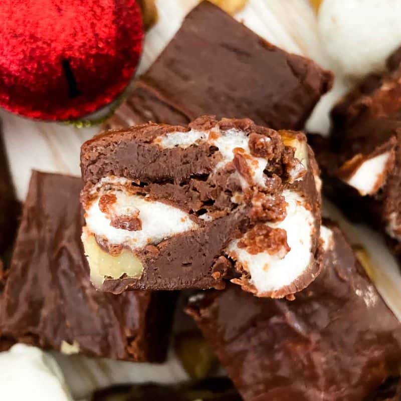 Easy Rocky Road Fudge