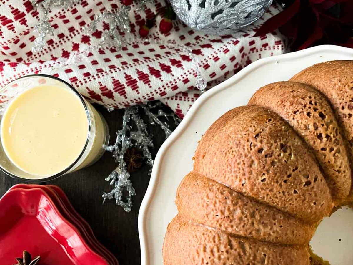 Eggnog Pound Cake