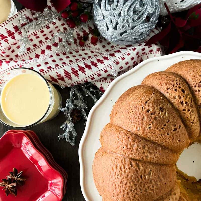 Eggnog Pound Cake