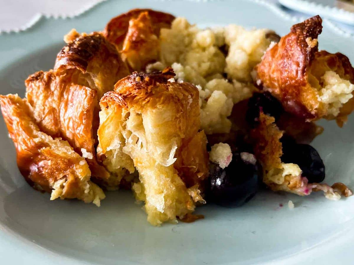 Lemon Blueberry Croissant French Toast