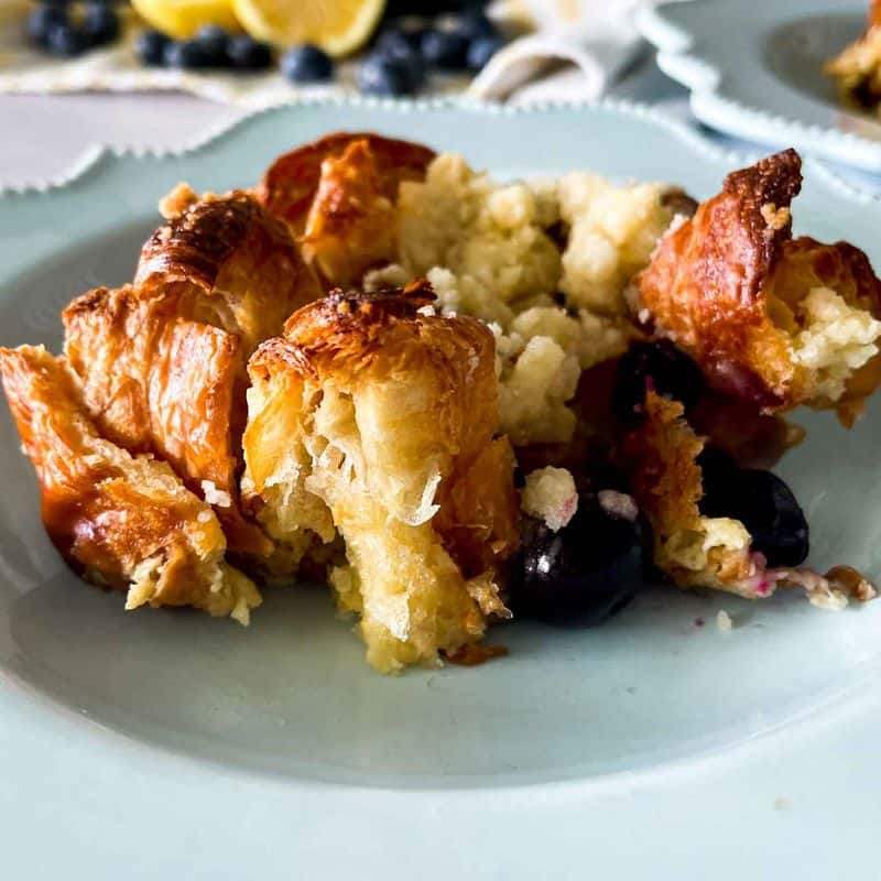 Lemon Blueberry Croissant French Toast