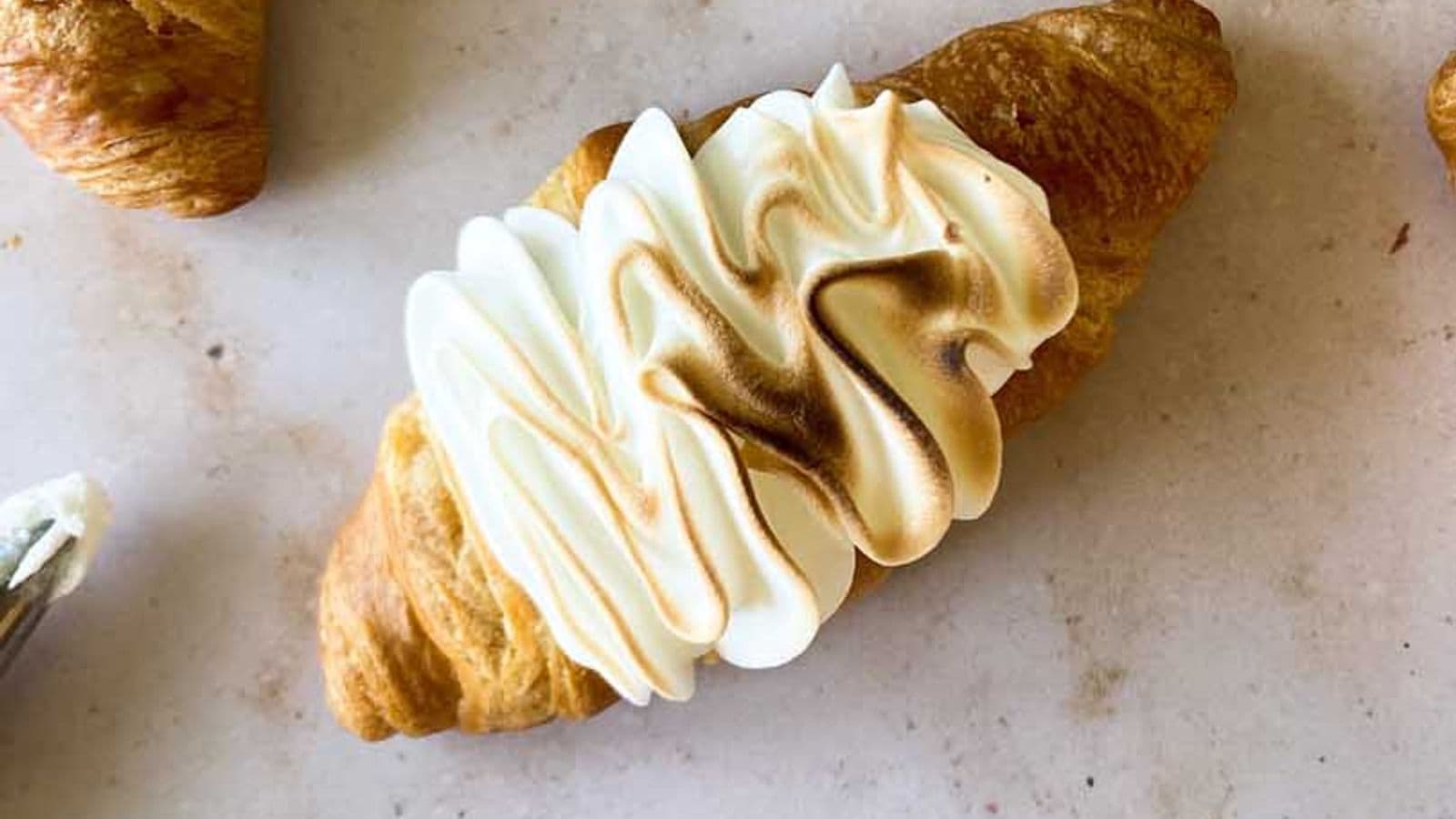 Easy Lemon Meringue Croissants