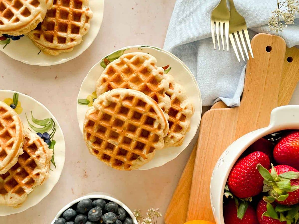 Easy Overnight Sourdough Waffles