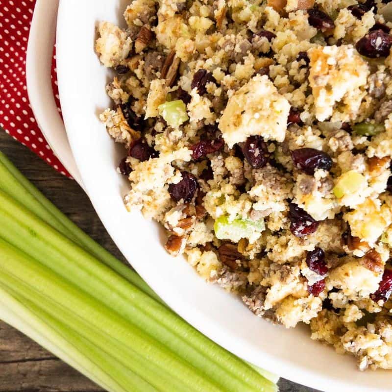 Pineapple Sausage Cornbread Stuffing