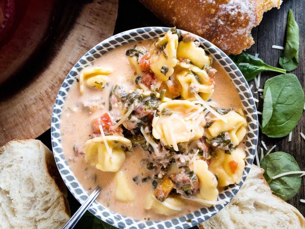Sausage Tortellini Soup