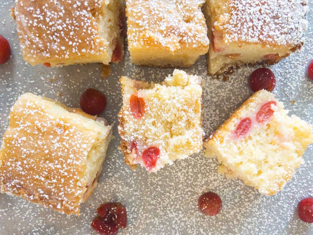 Sour Cherry Almond Cake