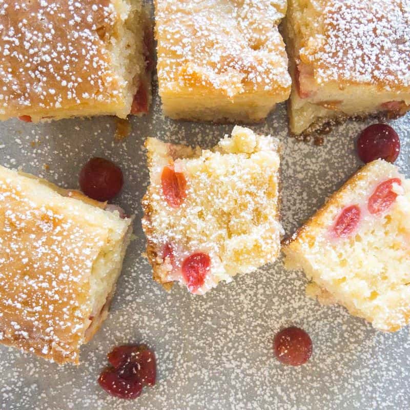 Sour Cherry Almond Cake