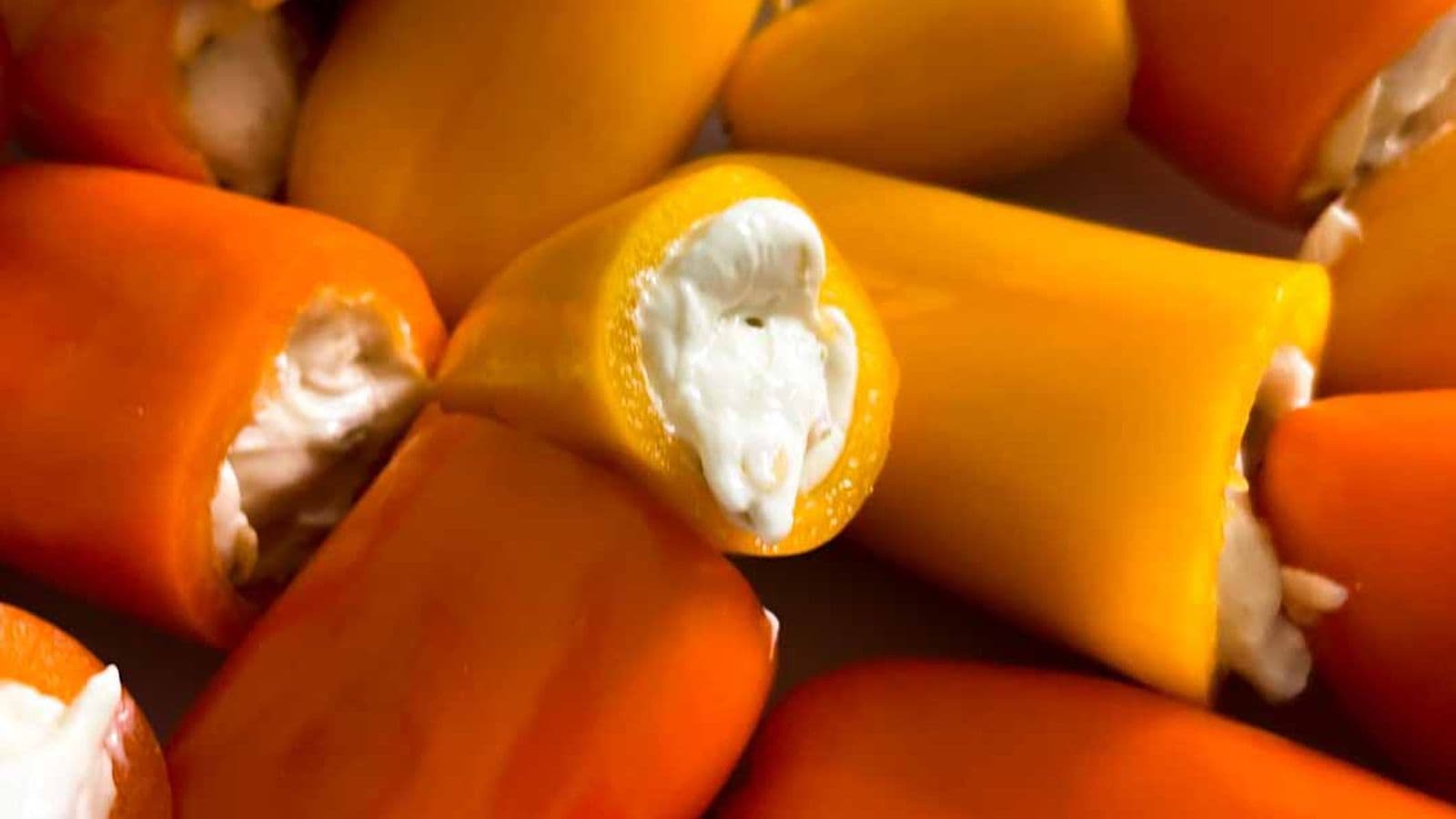 Cheese Stuffed Mini Peppers